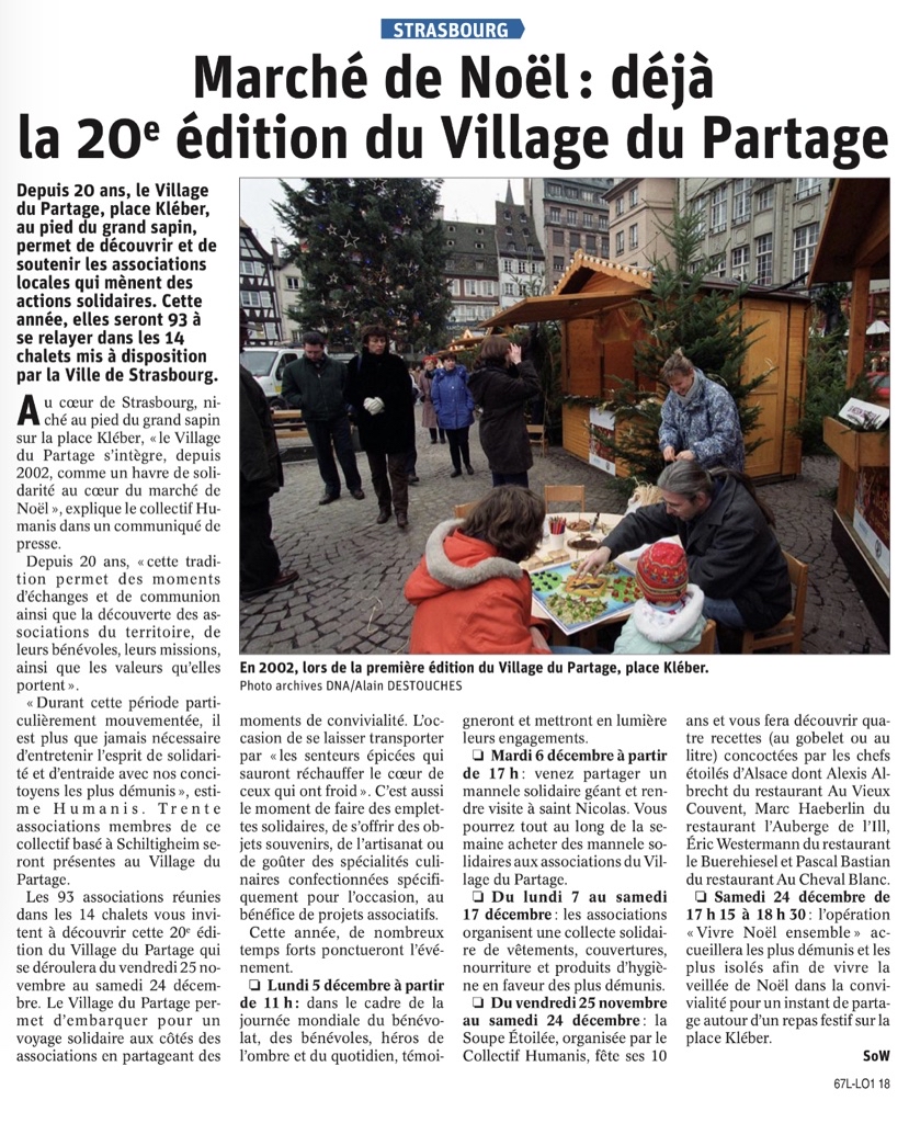 article dna novembre 2022 village du partage